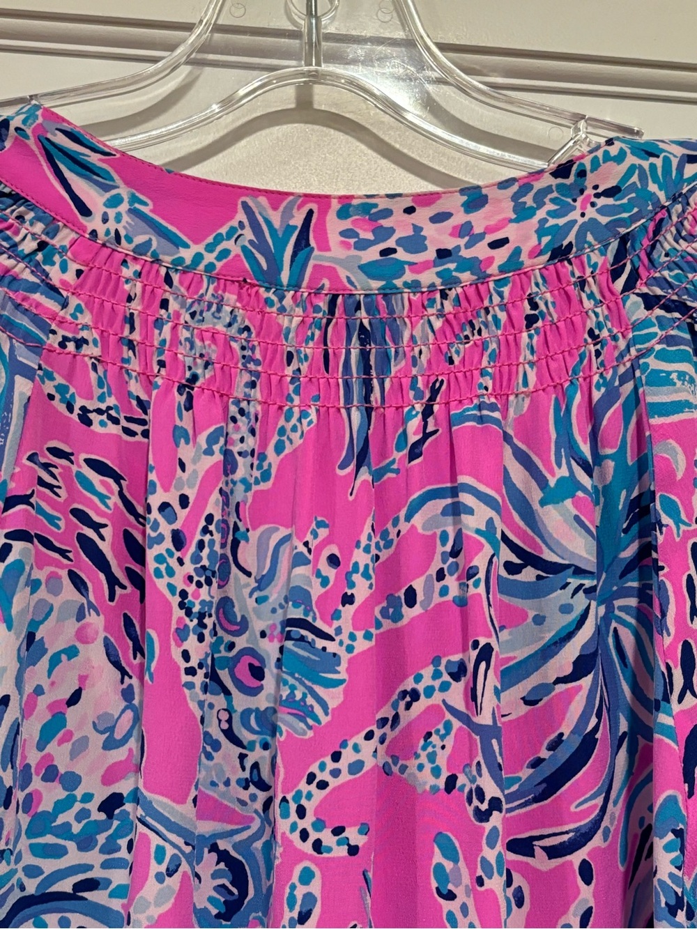 Lilly Pulitzer Elsa Silk Top Mandevilla Pink New Kids On The Dock Pink Blue S - Picture 6 of 13